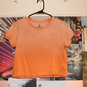 Faded orange tee